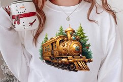 Watercolor Santa Claus Sublimation Clipart, Santa PNG Product Image 2