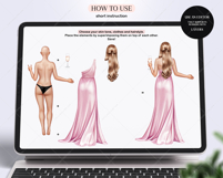 Woman in Long Dresses Clipart - Portrait Creator Product Image 2