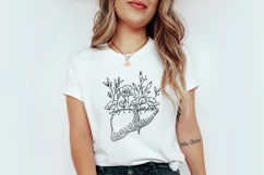 Liver svg, Floral Liver svg, Liver with Wildflowers svg, png Product Image 2