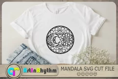 Sun and Moon Mandala Svg, Sun and moon Svg, Celestial Svg Product Image 2