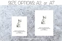 Chihuahua dog card Pet loss gift, Digital download for print Product Image 4