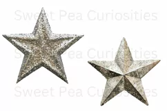 Stars, Shabby Chic , PNG, Junk Journal, Clipart Product Image 2