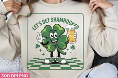 LET&#039;S GET SHAMROCKED PNG, ST PATRICKS DAY D Product Image 1