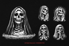 10 Bundle Dark Art Mother Skull Praying Gothic Sugar Product Image 3