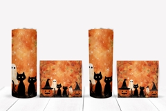 Kids Halloween Tumbler Wrap, Halloween Pumpkins Tumbler Product Image 2