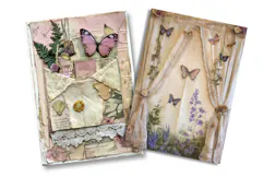 Butterfly Chandelier Junk Journal Pages Product Image 2