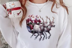 Christmas Purple Santa Claus Sublimation, Christmas PNG Product Image 2