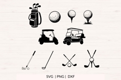 Golf SVG Bundle 20 Golf Cut Files PNG DXF Product Image 2