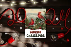 Christmas Greeting Card, Christmas Cardinals Greeting Cards Product Image 2