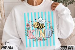 Be Kind Bee Preppy Striped PNG Product Image 2