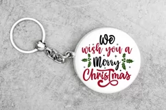 We wish you a merry christmas SVG, Christmas Keychain Svg Product Image 2