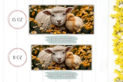 Easter Lamb Mug Design, Easter Chick Mug Template Product Image 2