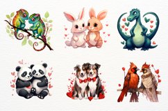 Watercolor Valentines, Valentines Day Clipart, Valentines Product Image 3