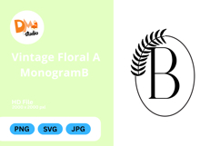Vintage Floral Monogram Product Image 1