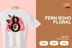 Fern Boho Floral Monogram Product Image 1