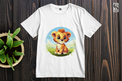 Cute Baby Lion Clipart Sublimation PNG Product Image 2