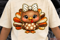 Cute Thanksgiving Turkey Sublimation Design Product Image 4