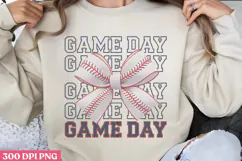 Game day PNG, Game Day Baseball Sublimation PNG Product Image 1