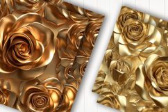 Golden Rose Digital Paper Product Image 2