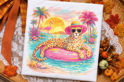 Summer Leopard Pool Float PNG Design summer leopard png, Product Image 2