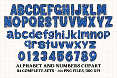 Basketball sport alphabet clipart, basketball letters doodle Product Image 2
