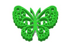 Butterfly Straw Topper STL File for 3D Printing. Product Image 3