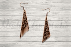 3 Leaves Earrings SVG File for Laser Cut and Glowforge, Product Image 2