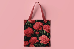 Red Floral Digital Paper Product Image 2