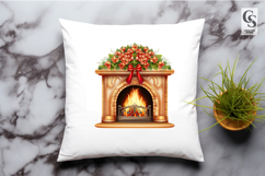 Cozy Fireplace Decor Clipart Sublimation PNG Product Image 2