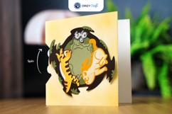 Dog, Cat, Mouse Movable Card - 3D SVG Product Image 2