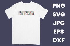 Retro I Am Contaminated With Radiation Funny Humor SVG Product Image 2