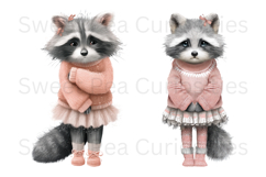Raccoon, Shabby Chic, Ephemera, PNG, Clipart Product Image 2