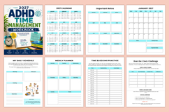 2027 ADHD Time Management Workbook | Daily Planner &amp; Product Product Image 2