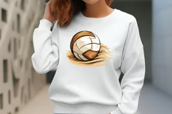 Volleyball Clipart Sublimation, Watercolor Clipart Product Image 2