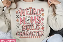 Weird moms build character PNG,Retro Mama Sublimation Product Image 1