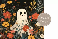Cartoon Ghost Tumbler Wrap, Fantasy Tumbler Sublimation Product Image 2
