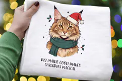 Maine Coon Christmas PNG, My Maine Coon Makes Christmas Product Image 4