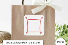 Red Doodle Frame png Product Image 2