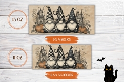 Halloween Gnomes Mug Wrap, Halloween Pumpkins Mug PNG Product Image 2