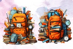 Back to School Clipart Sublimation, Back to School Product Image 3