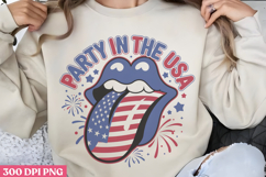 Party in the USA PNG, 4th Of July Sublimation PNG Product Image 1