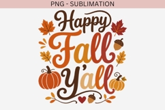 Autumn phrase png design for T-shirts Product Image 2