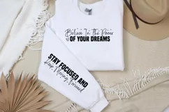 Believe in the power of your dreams Sleeve SVG Product Image 2