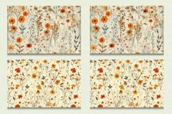 Autumn Meadow Flowers Cutting Boards sublimation Design Product Image 2