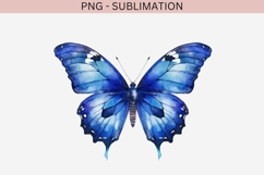 Blue butterfly png design for T-shirts Product Image 2