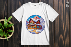 Mountain Ski Cabin clipart sublimation png Product Image 2