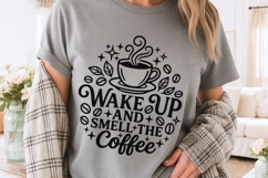 Wake Up And Smell The Coffee Svg, Coffee Lover Svg. Product Image 3