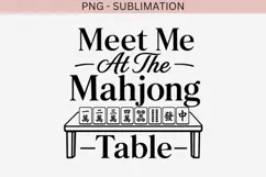 Mahjong quote png design for T-shirts Product Image 2