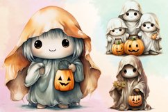 Cute Ghost Clipart Sublimation Bundle, Cute Ghost Clipart Product Image 3