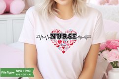 Nurse SVG Design | Valentine&#039;s Day SVG PNG Product Image 3